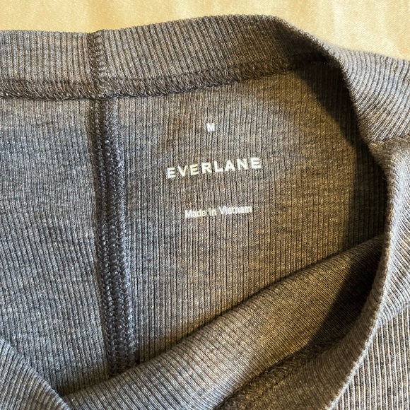 Everlane Supima Ribbed Funnel-neck Tank Top - M - Brown - Picture 5 of 5